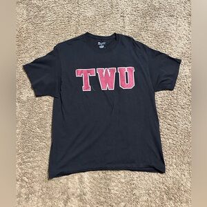 Vintage NCAA Texas Woman’s university “triple black” shirt 00s size Xl